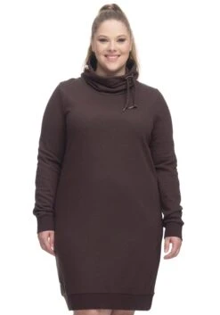 Ambria Gedessineerde Jurk 22 Ambria Gedessineerde Jurk -TrendyTijd Verkoop ragwear plus sweatjurk chloe solid plus 1
