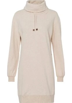 Tom Tailor Gedessineerde Jurk Met Een V-hals En Bindceintuur In De Taille -TrendyTijd Verkoop ragwear sweatjurk irra dress organic