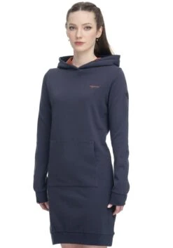 Alessa W. Jurk In A-lijn Gedessineerde Jurk -TrendyTijd Verkoop ragwear sweatjurk rupie organic blauw
