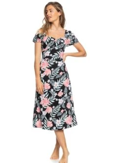 Heine Zomerjurk Gedessineerde Jurk 24 Heine Zomerjurk Gedessineerde Jurk -TrendyTijd Verkoop roxy zomerjurk canyon moon zwart 2