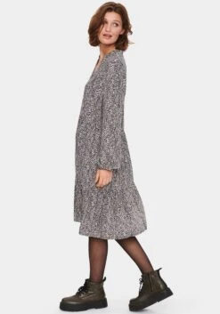 Saint Tropez Gedessineerde Jurk EdaSZ LS Dress 22 Saint Tropez Gedessineerde Jurk EdaSZ LS Dress -TrendyTijd Verkoop saint tropez gedessineerde jurk edasz ls dress blauw 2