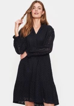 Comma Maxi-jurk 23 Comma Maxi-jurk -TrendyTijd Verkoop saint tropez jurk met overhemdkraag poline dress blauw