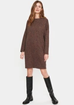 Saint Tropez Midi-jurk Pen Dress 23 Saint Tropez Midi-jurk Pen Dress -TrendyTijd Verkoop saint tropez midi jurk pen dress bruin 6