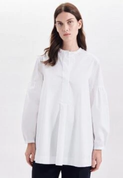 Heine Gedessineerde Jurk Jerseyjurk 24 Heine Gedessineerde Jurk Jerseyjurk -TrendyTijd Verkoop seidensticker klassieke blouse zwarte roos lange mouwen ronde hals uni wit