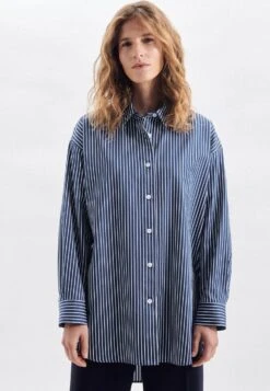 Classic Inspirationen Jurk In Overgooiermodel Gedessineerde Jurk 31 Classic Inspirationen Jurk In Overgooiermodel Gedessineerde Jurk -TrendyTijd Verkoop seidensticker lange blouse zwarte roos lange mouwen kraag strepen blauw