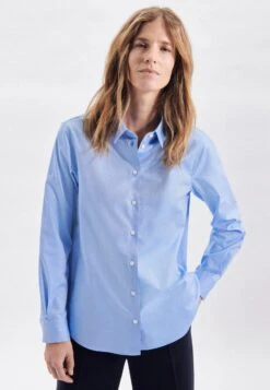 CREATION L PREMIUM Zomerjurk Zijde-jurk 35 CREATION L PREMIUM Zomerjurk Zijde-jurk -TrendyTijd Verkoop seidensticker overhemdblouse zwarte roos lange mouwen kraag uni blauw 5