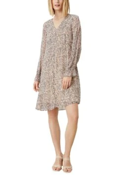 Creation L Jurk Met Overhemdkraag Jurk -TrendyTijd Verkoop soliver black label blousejurkje met leuke biezen en in prachtige millefleurs all over print multicolor