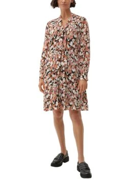 Taifun Gedessineerde Jurk -TrendyTijd Verkoop soliver black label chiffonjurk 1 delig