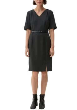 S.Oliver BLACK LABEL Midi-jurk Jurk Van Viscose-stretch (1-delig)