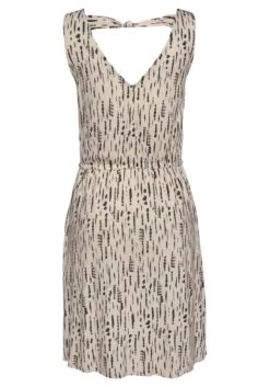 S.Oliver RED LABEL Beachwear Gedessineerde Jurk Met Sierband Achter -TrendyTijd Verkoop soliver red label beachwear gedessineerde jurk met sierband achter beige 3