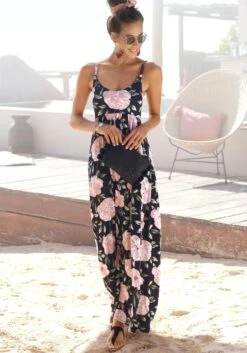S.Oliver RED LABEL Beachwear Maxi-jurk Met Lage Ruglijn -TrendyTijd Verkoop soliver red label beachwear maxi jurk met lage ruglijn multicolor 2