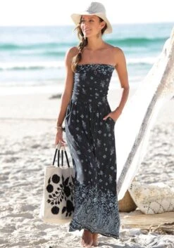 S.Oliver RED LABEL Beachwear Maxi-jurk Met Randprint 27 S.Oliver RED LABEL Beachwear Maxi-jurk Met Randprint -TrendyTijd Verkoop soliver red label beachwear maxi jurk met randprint blauw 6