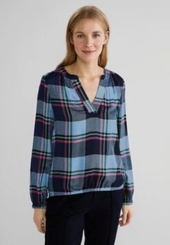 Marc O'Polo Jurk Met Overhemdkraag -TrendyTijd Verkoop street one blouse met lange mouwen blauw 2