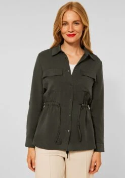 Tommy Hilfiger Curve Jurk Met Overhemdkraag CRV ORG CO SOLID MIDI SHIRTDRESS 29 Tommy Hilfiger Curve Jurk Met Overhemdkraag CRV ORG CO SOLID MIDI SHIRTDRESS -TrendyTijd Verkoop street one blouse met lange mouwen groen