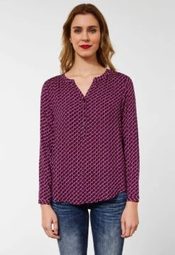 Tommy Hilfiger Curve Jurk Met Overhemdkraag CRV ORG CO STRIPE MIDI SHIRT DRS -TrendyTijd Verkoop street one blouse met lange mouwen style bamika 1