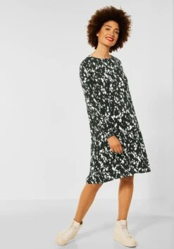 Heine Jerseyjurk Jacquard Jurk 24 Heine Jerseyjurk Jacquard Jurk -TrendyTijd Verkoop street one tuniekjurk groen 2