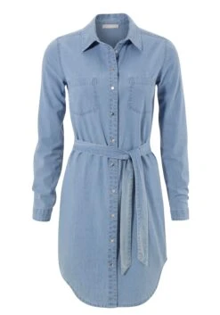 Tamaris Jurk Met Overhemdkraag Van Zachte Jeansstof -TrendyTijd Verkoop tamaris jurk met overhemdkraag van zachte jeansstof blauw 10