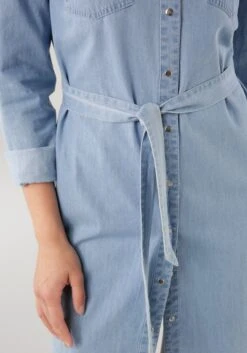Tamaris Jurk Met Overhemdkraag Van Zachte Jeansstof -TrendyTijd Verkoop tamaris jurk met overhemdkraag van zachte jeansstof blauw 8