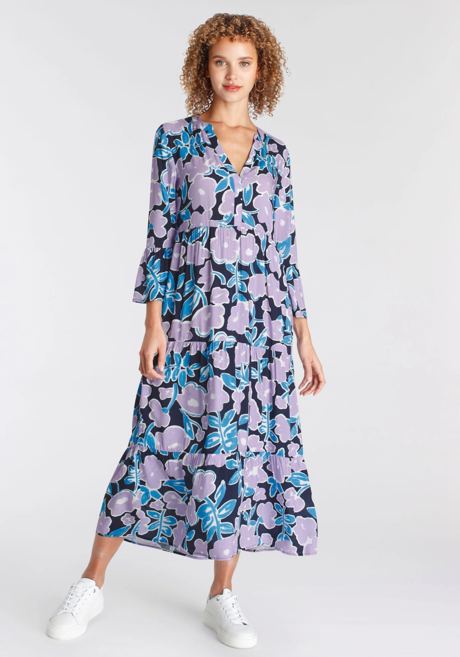 Edc By Esprit Gedessineerde Jurk 8 Edc By Esprit Gedessineerde Jurk - Afbeelding 6