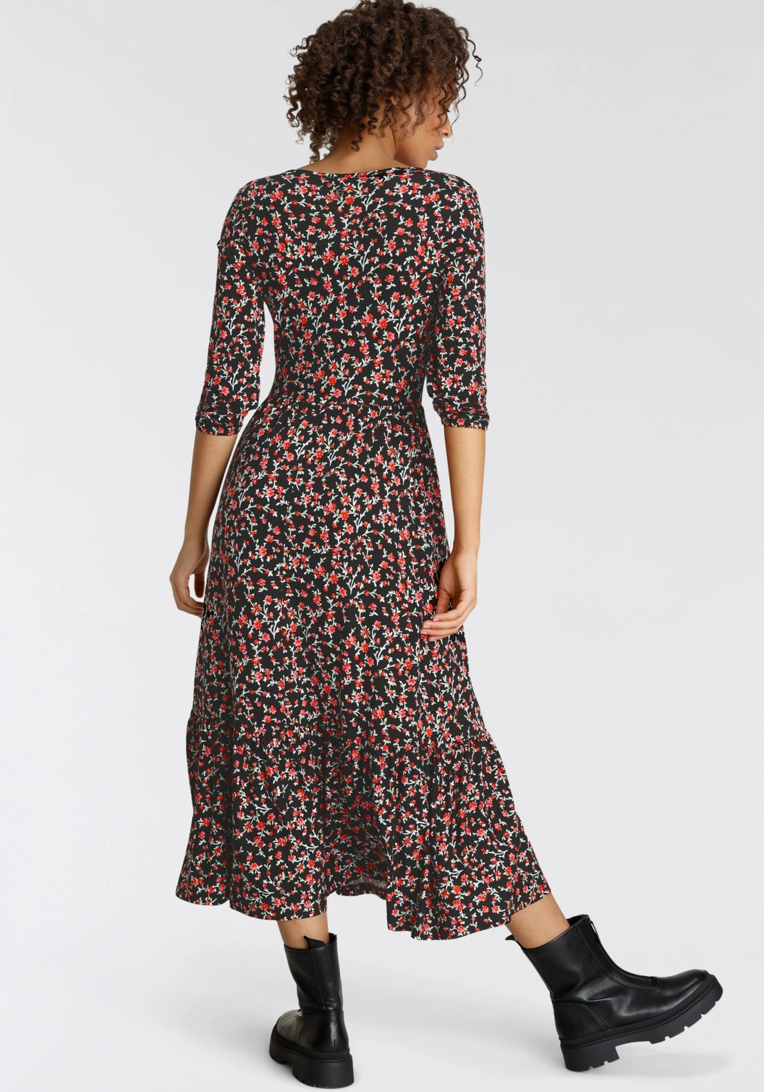 Tamaris Midi-jurk Comfortabele Jersey 4 Tamaris Midi-jurk Comfortabele Jersey - Afbeelding 2