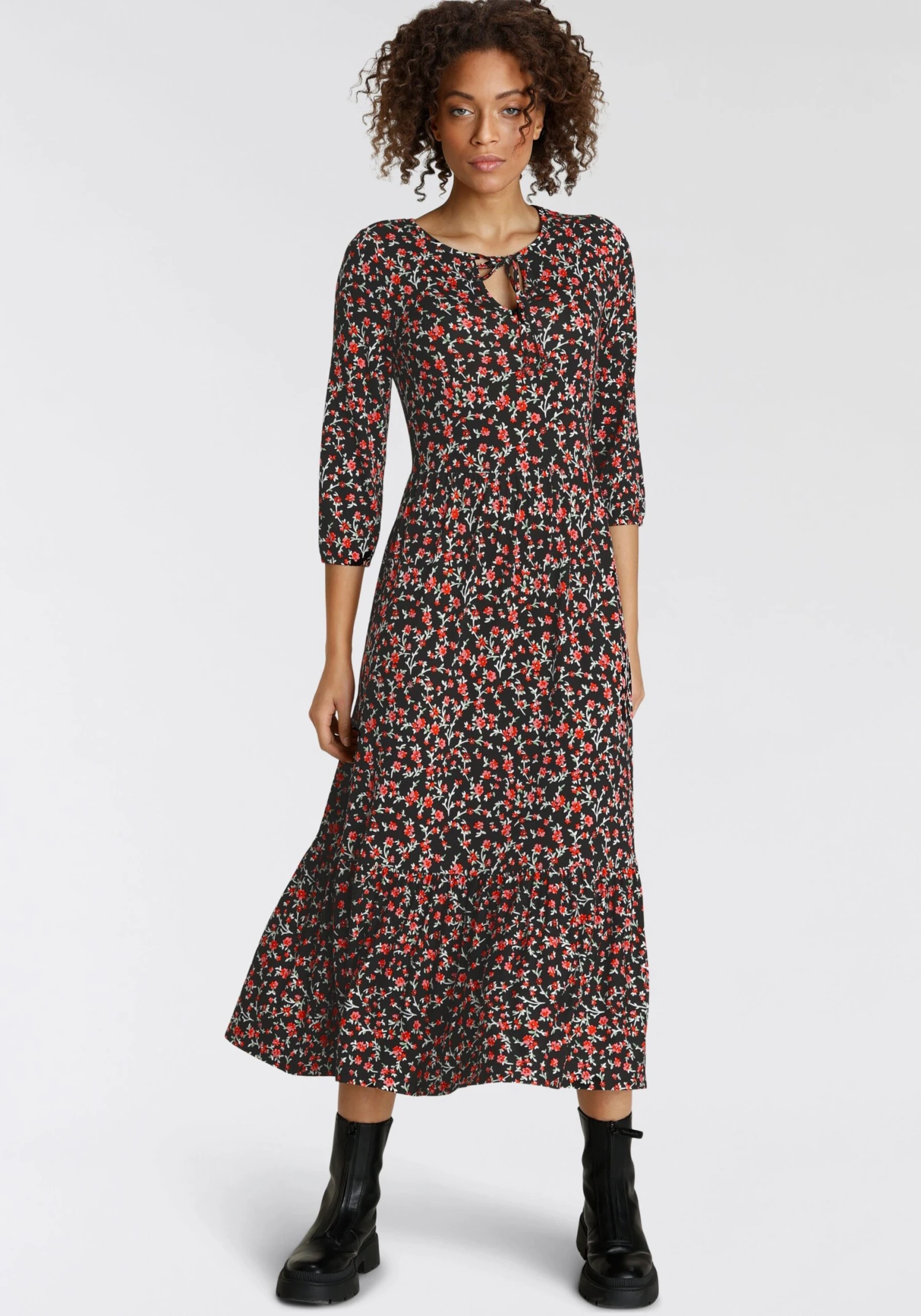 Tamaris Midi-jurk Comfortabele Jersey 6 Tamaris Midi-jurk Comfortabele Jersey - Afbeelding 4