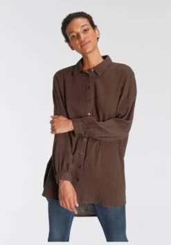 Calvin Klein Midi-jurk RECYCLED CDC MIDI SLIP DRESS -TrendyTijd Verkoop tamaris overhemdblouse van trendy mousseline bruin 1