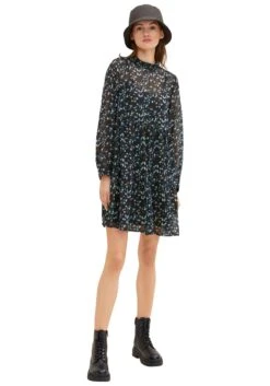 Tom Tailor Denim Chiffonjurk Mini-jurk Van Soepele Chiffon (1-delig)