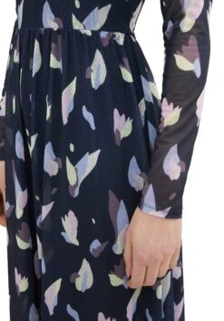 Tom Tailor Denim Meshjurk Gedessineerde Midi-jurk Van Mesh (1-delig) -TrendyTijd Verkoop tom tailor denim meshjurk gedessineerde midi jurk van mesh 1 delig blauw 2