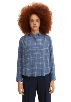 Only Mini-jurk ONLIBI LS O-NECK DRESS CC KNT -TrendyTijd Verkoop tom tailor geruite blouse blauw 1