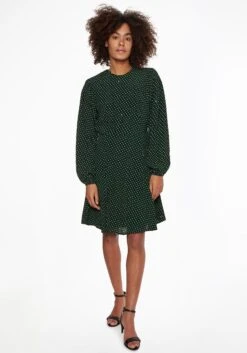 S.Oliver Gedessineerde Jurk -TrendyTijd Verkoop tommy hilfiger blousejurkje vis crepe paisley short dress ls 1