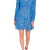 Tommy Hilfiger Curve Gedessineerde Jurk CRV VIS FLORAL SHORT DRESS LS -TrendyTijd Verkoop tommy hilfiger curve gedessineerde jurk crv vis floral short dress ls blauw