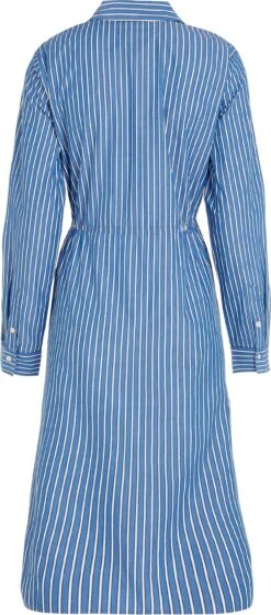 Tommy Hilfiger Curve Jurk Met Overhemdkraag CRV ORG CO STRIPE MIDI SHIRT DRS -TrendyTijd Verkoop tommy hilfiger curve jurk met overhemdkraag crv org co stripe midi shirt drs blauw 2