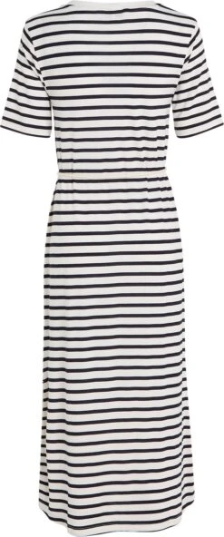 Tommy Hilfiger Curve Midi-jurk CRV REG STRIPE MIDI O-NK DRS SS (set, Met Bindstrik) -TrendyTijd Verkoop tommy hilfiger curve midi jurk crv reg stripe midi o nk drs ss set met bindstrik 4