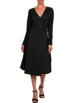 Lady Volantjurk Gedessineerde Jurk -TrendyTijd Verkoop tommy hilfiger curve midi jurk crv wrap long sleeve midi dress