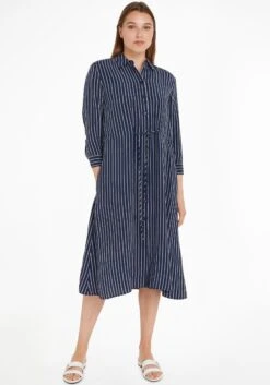 STREET ONE Gedessineerde Jurk 25 STREET ONE Gedessineerde Jurk -TrendyTijd Verkoop tommy hilfiger jurk met overhemdkraag cupro rope st midi shirt dress 1