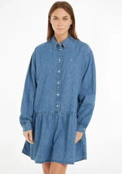 Calvin Klein Jurk Met Spaghettibandjes RECYCLED CDC ICONIC CAMI DRESS Met Verborgen Calvin Klein-logo-stempeldruk -TrendyTijd Verkoop tommy jeans jeansjurk tjw chambray shirt dress