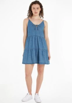 Esprit Mini-jurk 23 Esprit Mini-jurk -TrendyTijd Verkoop tommy jeans jeansjurk tjw tiered chambray dress blauw