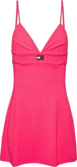HECHTER PARIS Midi-jurk -TrendyTijd Verkoop tommy jeans jurk in overgooiermodel tjw badge flare dress 3