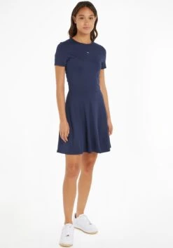 Laura Scott Maxi-jurk 32 Laura Scott Maxi-jurk -TrendyTijd Verkoop tommy jeans shirtjurk tjw essential ss fitflare dress 1