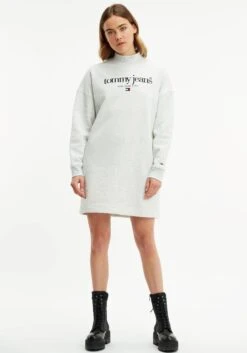 Q/S Designed By Midi-jurk -TrendyTijd Verkoop tommy jeans sweatjurk tjw lower case 1 hwk dress