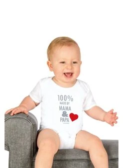 KIDSWORLD Jurk In Overgooiermodel -TrendyTijd Verkoop trigema body met korte mouwen fijnrib wit