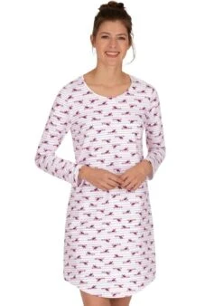 RICK CARDONA By Heine Gedessineerde Jurk -TrendyTijd Verkoop trigema nachthemd