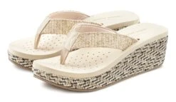 Vivance Maxi-jurk Met Randprint -TrendyTijd Verkoop venice beach badslippers 1