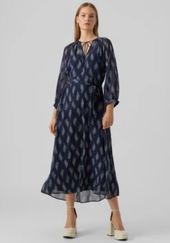 Only Mini-jurk ONLMAY S/S POCKET DRESS BOX JRS -TrendyTijd Verkoop vero moda chiffonjurk vmsara 3 4 sleeve 7 8 dress wvn btq blauw 1