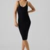 Vero Moda Jurk In Overgooiermodel VMGOLD RIB SL V-NCK BELOWKN DRESS -TrendyTijd Verkoop vero moda jurk in overgooiermodel vmgold rib sl v nck belowkn dress 1