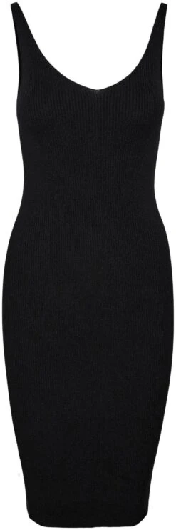 Vero Moda Jurk In Overgooiermodel VMGOLD RIB SL V-NCK BELOWKN DRESS -TrendyTijd Verkoop vero moda jurk in overgooiermodel vmgold rib sl v nck belowkn dress 5