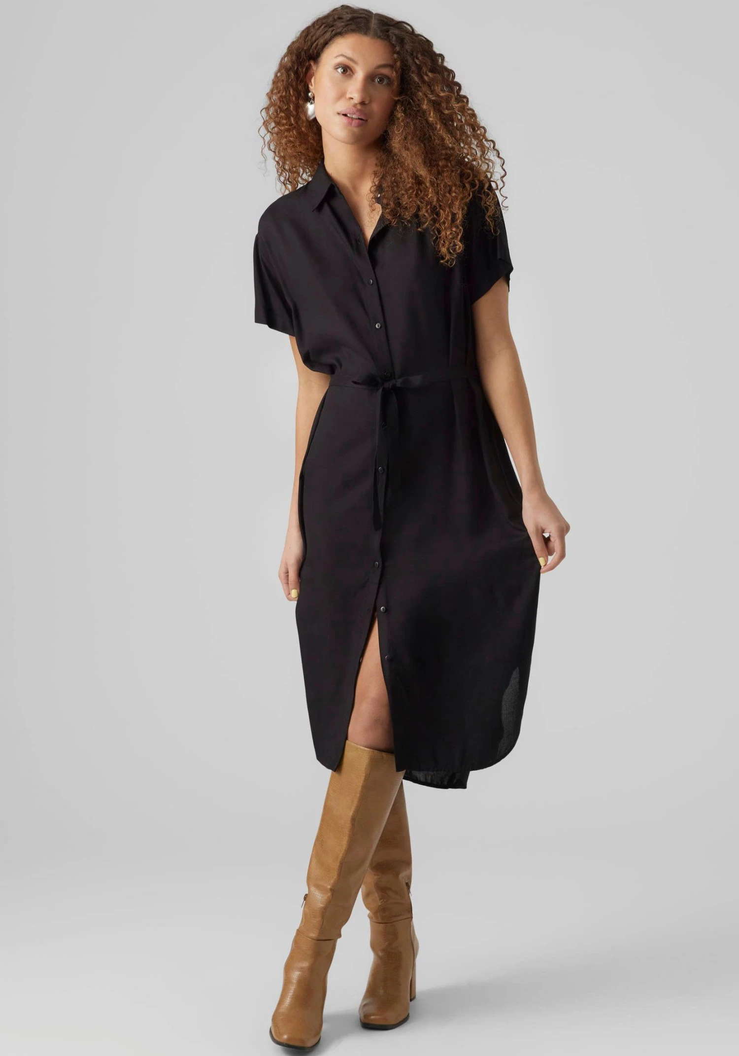 Vero Moda Jurk Met Overhemdkraag VMBUMPY SS CALF SHIRT DRESS NOOS 7 Vero Moda Jurk Met Overhemdkraag VMBUMPY SS CALF SHIRT DRESS NOOS - Afbeelding 5