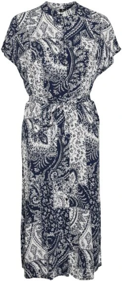 Vero Moda Jurk Met Overhemdkraag VMEBBA ANNA SS CALF SHIRT DRESS WVN GA