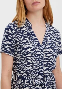 Vero Moda Jurk Met Overhemdkraag VMVICA S/S SHIRT DRESS -TrendyTijd Verkoop vero moda jurk met overhemdkraag vmvica s s shirt dress blauw 2