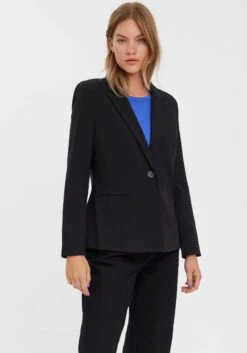 DELMAO Gedessineerde Jurk 32 DELMAO Gedessineerde Jurk -TrendyTijd Verkoop vero moda korte blazer vmsandy ls slim blazer zwart 1